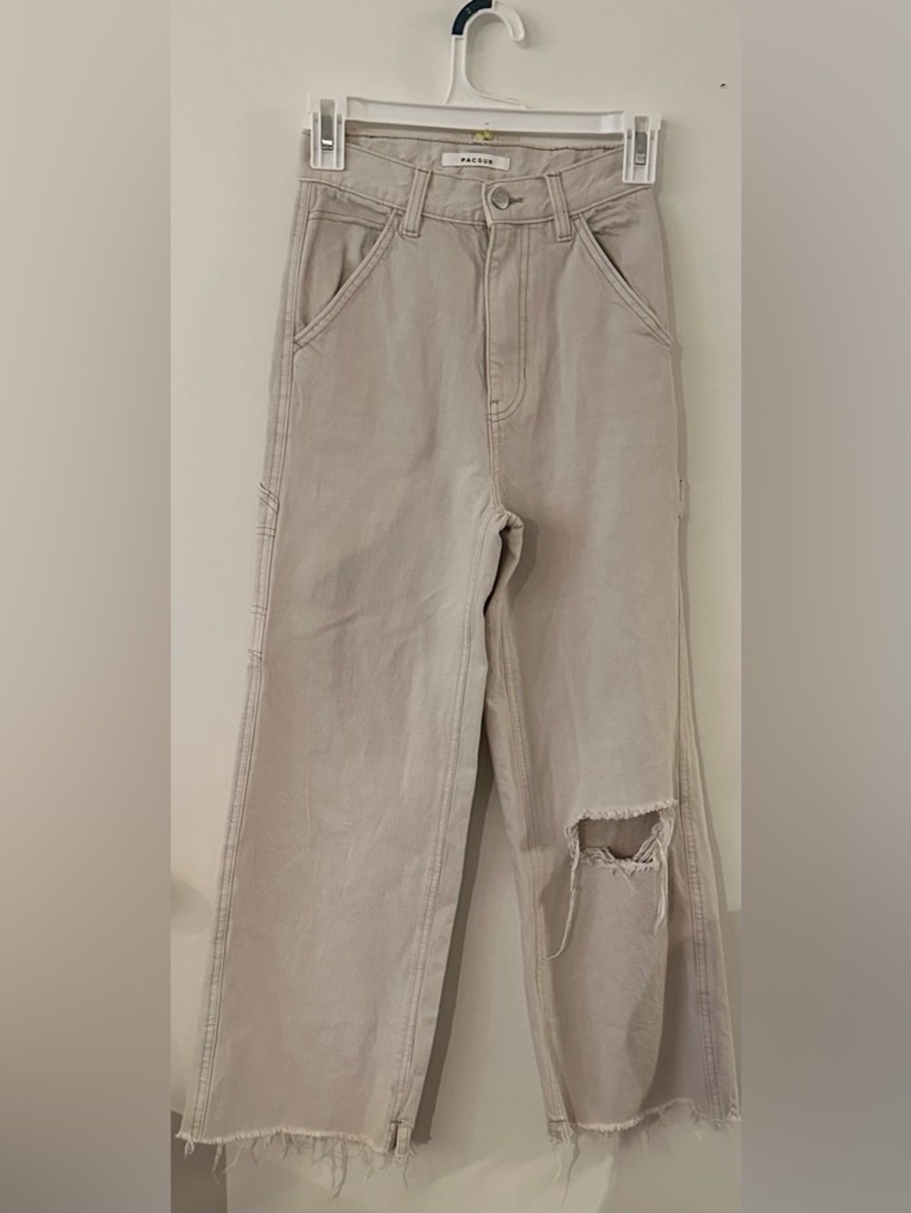 PacSun Light Beige High-Rise Jeans